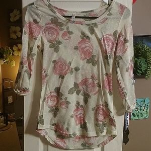 Floral knit top